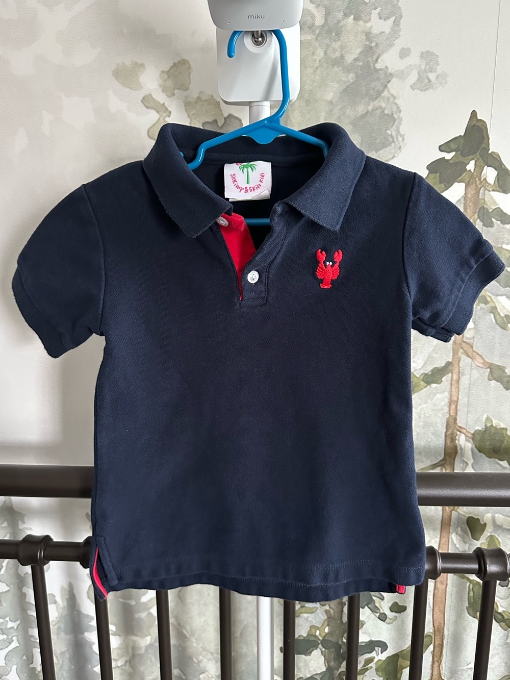 🦞 Shrimp & Grits Kids Lobster Embroidered Polo
